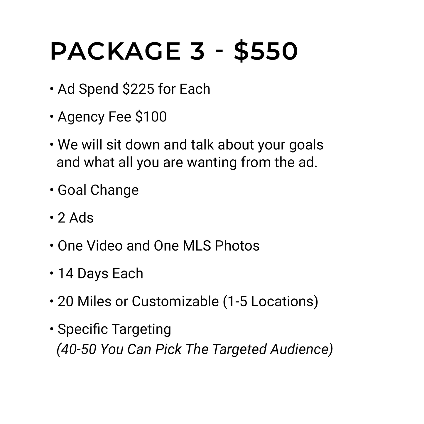 Ad Packages